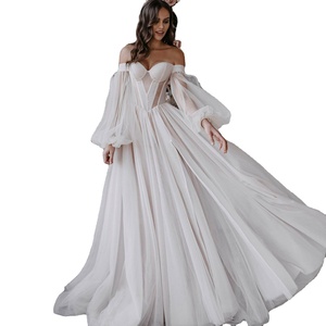Coleção Vestido De Noiva Romântico Estoniante Com Tali Fotografia Vestido De Fada De Tule - Product Image 1