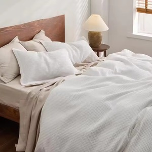 Juegos <span class=keywords><strong>de</strong></span> Cama <span class=keywords><strong>de</strong></span> Lujo para Hotel, 100% Algodón, 200 Hilos, Tamaño Queen, Juego <span class=keywords><strong>de</strong></span> Sábanas, Fundas <span class=keywords><strong>de</strong></span> Almohada y Fundas <span class=keywords><strong>de</strong></span> Edredón al por Mayor - Product Image 4
