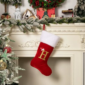 Chaussette en velours rouge <span class=keywords><strong>de</strong></span> haute qualité avec option <span class=keywords><strong>de</strong></span> personnalisation du nom - Cadeau pour maman Décoration <span class=keywords><strong>de</strong></span> <span class=keywords><strong>Noël</strong></span> - Product Image 6
