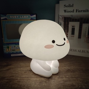 Xách tay LED quby dễ thương Silicone bé ánh sáng ban đêm với cảm biến cảm ứng có thể sạc lại mềm Silicone Đèn cạnh giường ngủ Dimmable nightlights - Product Image 5