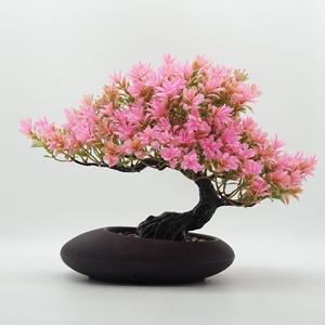 H468 Bonsaï de pin d'accueil amélioré, ornement de paysage décoratif d'inspiration zen chinoise, bonsaï de pin simulé pour bureau intérieur - Product Image 6