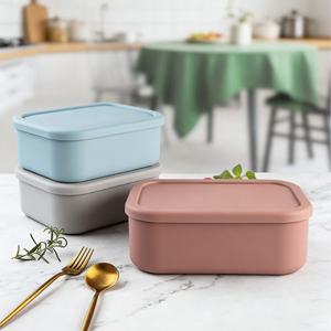 กล่องอาหารกลางวันเด็กปลอดสาร BPA รูปทรงสี่เหลี่ยมผืนผ้า กล่องเก็บอาหารแบบเบนโตะ - Product Image 3