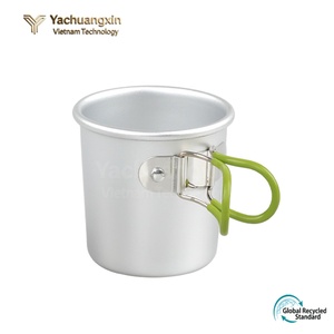 Wholesale <b>Camping</b> Folding Aluminum Alloy 150ml Portable Lightweight Coffee Mug for Outdoor Use - Product Image 3