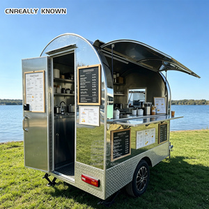รถพ่วงเคลื่อนที่แบบ OEM สำหรับขายกาแฟ ไอศกรีม ฮอทดอกในยุโรป - Product Image 4