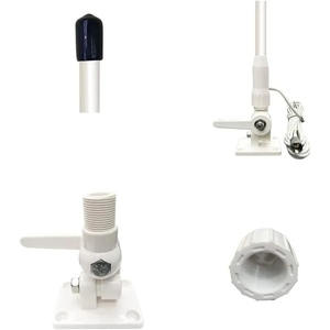 <span class=keywords><strong>Antenne</strong></span> marine VHF haut de gamme Sanda 156-163 MHz, en fibre de verre PL259 pour bateau, câble RG58 de 5 m et support marin pour une connectivité ultime - Product Image 5