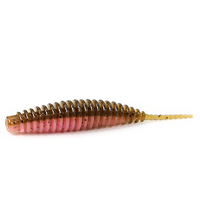 LUTAC 51mm/0.75g Universal New Softworm Leurre de pêche Grub Needle TPE Floating UV Luminous Color Crucian Carp