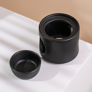 Thiết kế <span class=keywords><strong>Matte</strong></span> trắng đen trang trí nội thất bán buôn trà ánh sáng tùy chỉnh gốm tinh dầu Burner - Product Image 5