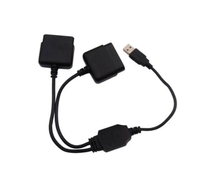 Nouveau cordon de câble de convertisseur d'adaptateur de manette de contrôleur USB 2.0 Compatible pour le contrôleur filaire Sony PS1 PS2 vers PC