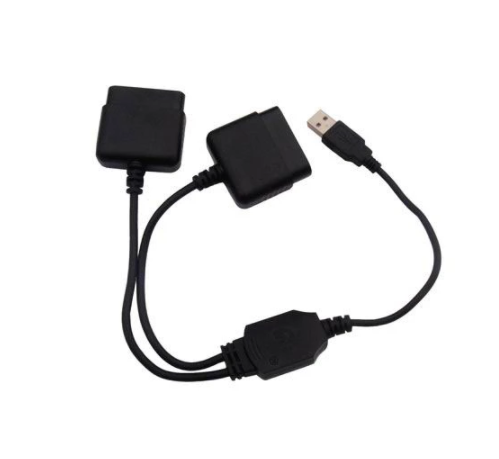 New USB 2.0 Controller Joystick Adapter Converter Cable Cord Compatible for Sony PS1 PS2 Wired Controller to PC