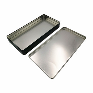 Metal Box Christmas Gift Tin Box Custom Rectangular Cookie Metal Tin Box For Christmas Gift