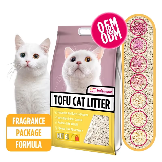 Free Samples High Quality Health Monitoring Color Changing Clumping Tofu Cat Litter