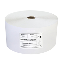 Rouleau Jumbo d'étiquettes thermiques directes couchées 70gsm 75gsm 330mm, Matière première en papier auto-adhésif pour étiquettes, Stock d'étiquettes Jumbo