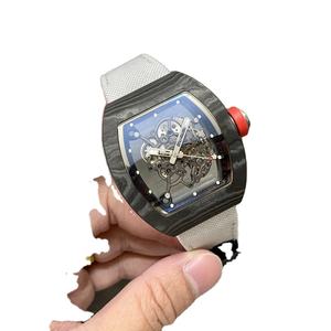 Reloj de pulsera de fibra de carbono original personalizado de primera calidad, reloj mecánico automático para hombre con espejo de zafiro - Product Image 1