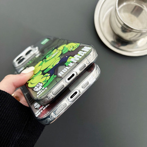 Coque de téléphone personnalisée de protection, dessin animé, anime, <span class=keywords><strong>Marvel</strong></span>, Iron Spider-Man, Hulk, antichoc, IMD, pour <span class=keywords><strong>iPhone</strong></span> XR <span class=keywords><strong>11</strong></span> 12 13 14 15 Pro Max - Product Image 5