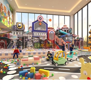 <b>Large</b> Children's Playground Facilities-Mall Indoor Fairy Tale Town Theme Set (Climbing <b>Slides</b> + Role-Play Equipment) Aoleao - Product Image 1