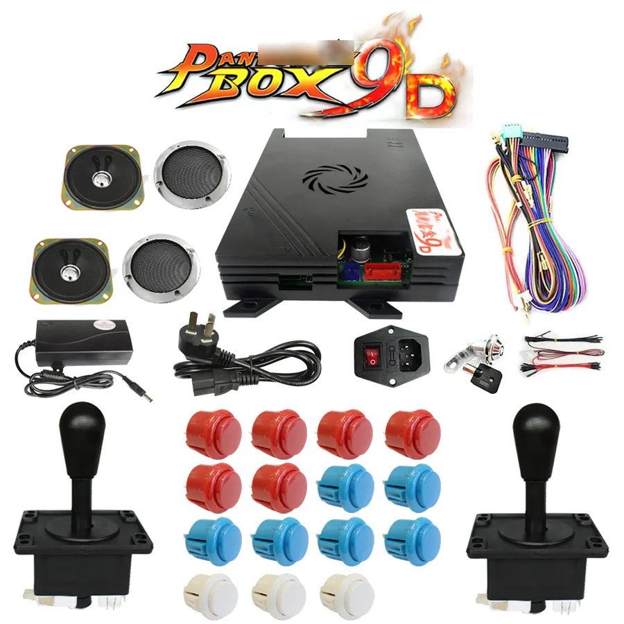 لوحة وحدة التحكم المنزلية متعددة الألواح نسخة معدلة لعبة arcade 9D Box Game Kits