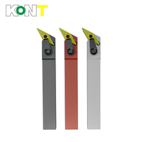 Porte-outil de tournage externe CNC MVQNR/MVQNL 117,5 degrés, support de machine à tournage cylindrique serré, outil de tour avec plaquettes rhombiques VNMG, OEM KONT