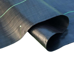 Stabilization UV Fabric Weed <b>Mat</b> <b>Roll</b> Agricultural Ground Cover Plant Nursery Weed Control Membrane Black PP Woven Weed - Product Image 1