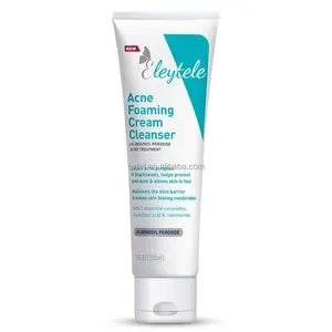 Großhandel Probe feuchtigkeit spendende schäumende Gesichts reiniger Anti-Falten-Akne-Behandlung Benzo yl peroxid Deep Cleansing Face Wash