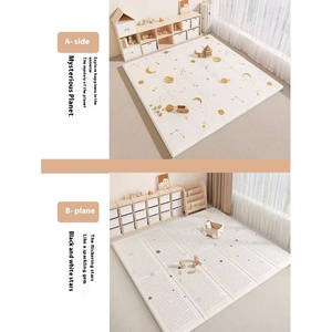 Tapis de sol en mousse plastique épaisse à motifs de dessins animés pour enfants, pliable, double face, doux, pour grimper et ramper, 1 cm d'épaisseur, unisexe - Product Image 6