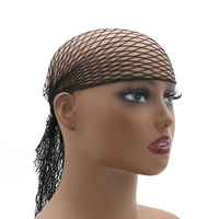 Emballage personnalisable 100% rayonne noir X-Large Triangle filet à cheveux Triangle Nylon filets à cheveux