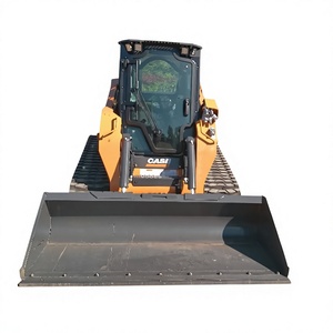 Pour chargeuse compacte sur chenilles série 200, diesel, jaune, avec godet, haute puissance de creusement - Product Image 1