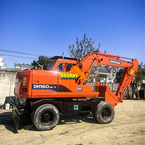 Excavatrice à roues Doosan 150W-7 d'occasion, machine d'excavation fabriquée en Corée, en parfait état - Product Image 6