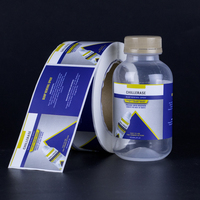 Étiquettes autocollantes personnalisées pour bouteilles, logos de produits chimiques, rouleaux d'étiquettes en vinyle, impression imperméable, emballage adhésif