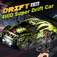 Zhorya Hochgeschwindigkeits-Simulations-RC-Auto 1:16 4WD Drift-Fernsteuerungsrennwagen mit Licht und Sprühfunktion