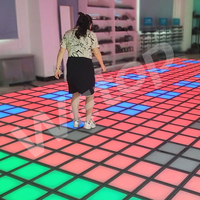 Jeux de mouvement de sol en carrelage à LED enfants détecteur de mouvement interactif projecteur jeu de sol éclairé avec logiciel de conception