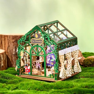 Kit de construction de maison miniature 3D Hamaileon, artisanat fait main, jouet pour adultes, bricolage, <span class=keywords><strong>puzzle</strong></span> en bois écologique, modèle de maison miniature - Product Image 1