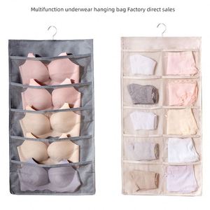 Nouvel Organisateur Mural en Tissu Rose à 16 Compartiments pour Chaussettes, Soutiens-gorge et Sous-vêtements – Sac de Rangement Double Face pour Dortoir - Product Image 6