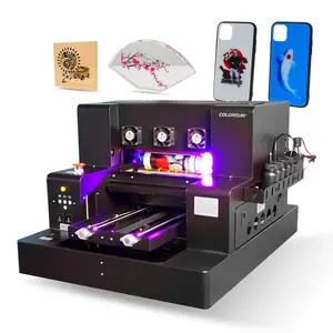 Máquina de impresión multifuncional A3 L805, de plástico y Vidrio Metálico, 320x500mm, impresora UV plana, fácil de operar