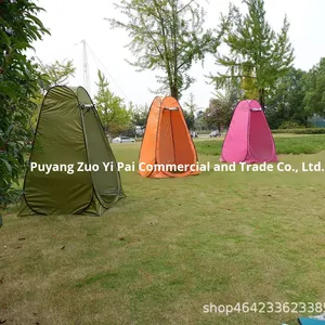 Foreign Trade Four-season Waterproof Camping Changing Toilet <strong>Tent</strong> Outdoor Portable Thickened Polyester 4 Ground Pegs - Product Image 3