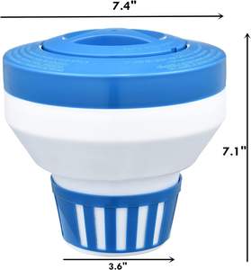 Havuz Aksesuarları 8 inç Plastik PP Mavi Havuzda Yüzen Kimyasal Dispenseri 3 inç Tabletler için Yüzme Havuzu Temizlik Ekipmanı - Product Image 2