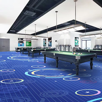 Rouleaux de style moderne personnalisables nouvel hôtel casino fête prière utiliser tapis mural revêtement de sol en polyester souple techniques tissées