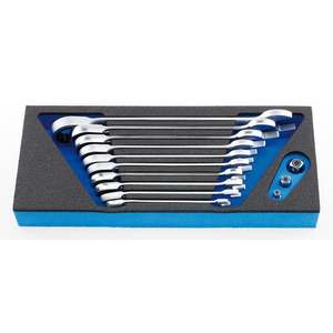 HEYTEC M 50829 Jeu de clés à cliquet combinées, réversibles, 13 pièces. - Product Image 1