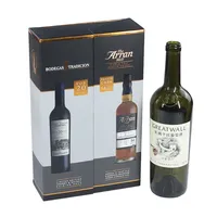 도매 럭셔리 사용자 정의 승화 매그넘 판지 레드 와인 선물 세트 병 종이 포장 상자 로고 와인