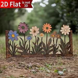 <span class=keywords><strong>Décoration</strong></span> <span class=keywords><strong>de</strong></span> jardin en forme <span class=keywords><strong>de</strong></span> fleurs sauvages pour l'aménagement paysager extérieur, la pelouse, le patio et les allées - Product Image 5