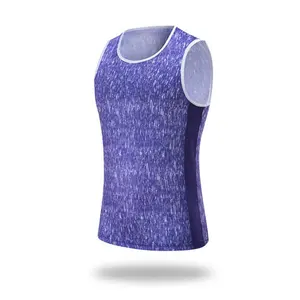 Custom Men Polyester Dry quickly factory direct design fitness Sublimation Running Singlet/running vest