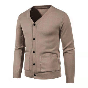 Wholesale 2021 Autumn and Winter New <b>Men's</b> Casual Slim V-neck <b>Cardigan</b> <b>Sweater</b> Single Button <b>Sweater</b> Coat <b>Men's</b> <b>Sweater</b> - Product Image 5