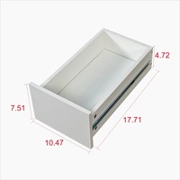 Meuble de rangement haut standard moderne en bois à 7 niveaux avec 3 tiroirs, fabriqué en usine