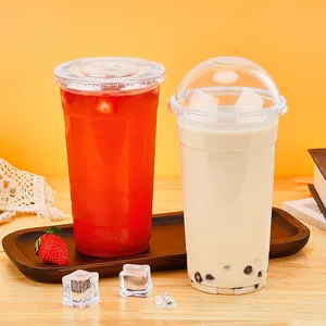 Tùy chỉnh cá nhân 500ml 16oz PP Pet rõ ràng dùng một lần BOBA bong bóng trà sữa ly nhựa cho các bên đồ uống