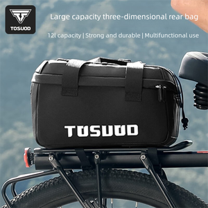 TOSUOD可定制大容量后行李架防水自行车储物袋，带EVA材料 - Product Image 4