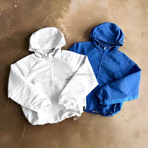 Custom Blank Polyester <b>Zip</b> <b>up</b> <b>Jackets</b> Windproof Waterproof Design Casual Streetwear Lightweight Nylon Windbreaker <b>Jackets</b> Men - Product Image 1