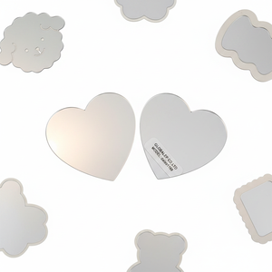 Pack of 2 Mini Frameless <b>Acrylic</b> <b>Mirrors</b> Easy Adhesive Application - Product Image 2