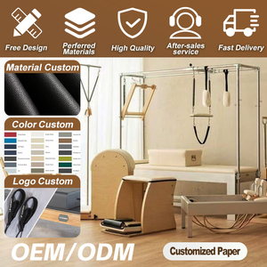 2026 L&R OEM Özel Üretim Meşe Ahşap Yarım Kule Çok Fonksiyonlu Fitness Ekipmanı Pilates Reformer Makinesi - Product Image 3