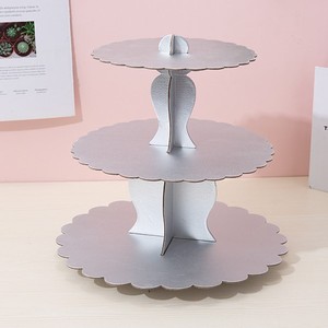 Présentoir à gâteaux en papier pliant Wave Stripe Star Dot Decorating Christmas New Year Dessert Stands - Product Image 4