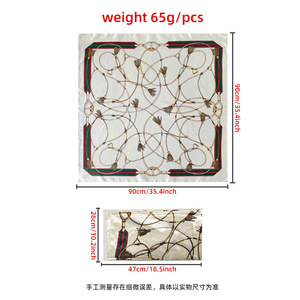 Nuevo Pañuelo Cuadrado Versátil con Patrón de Cadena, Estilo Vintage de Alta Gama, 90 <span class=keywords><strong>x</strong></span> 90 cm, Pañuelo Estampado para <span class=keywords><strong>Mujer</strong></span>, Venta al Por Mayor - Product Image 2