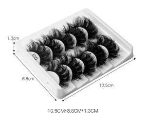 Low MOQ 10 Boxes Natural 8d Fur <b>Lashes</b> Wholesale 15-26mm for Russian Natural Black Super Fine Machine Made 0.07mm Thickness - Product Image 6